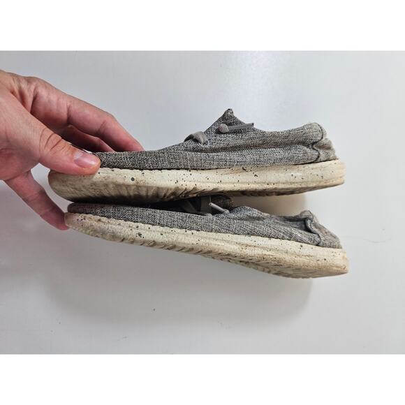 Hey dude wendy linen ladies 6 youth 5 stone grey pre owned condition casual - Picture 8 of 8